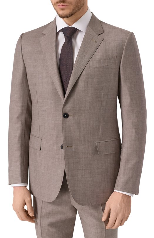 Шерстяной костюм Zegna 221225/922089A9 Коричневый  221225/922089A9 Фото 3