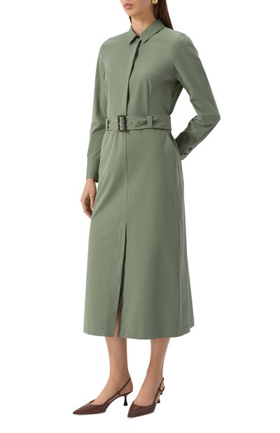 Хлопковое платье WINDSOR зеленого цвета по цене 75950 руб., арт. 52 DE504 10019005/30045285, фото 3 Хлопковое платье WINDSOR, арт. 52 DE504 10019005/30045285, фото 3