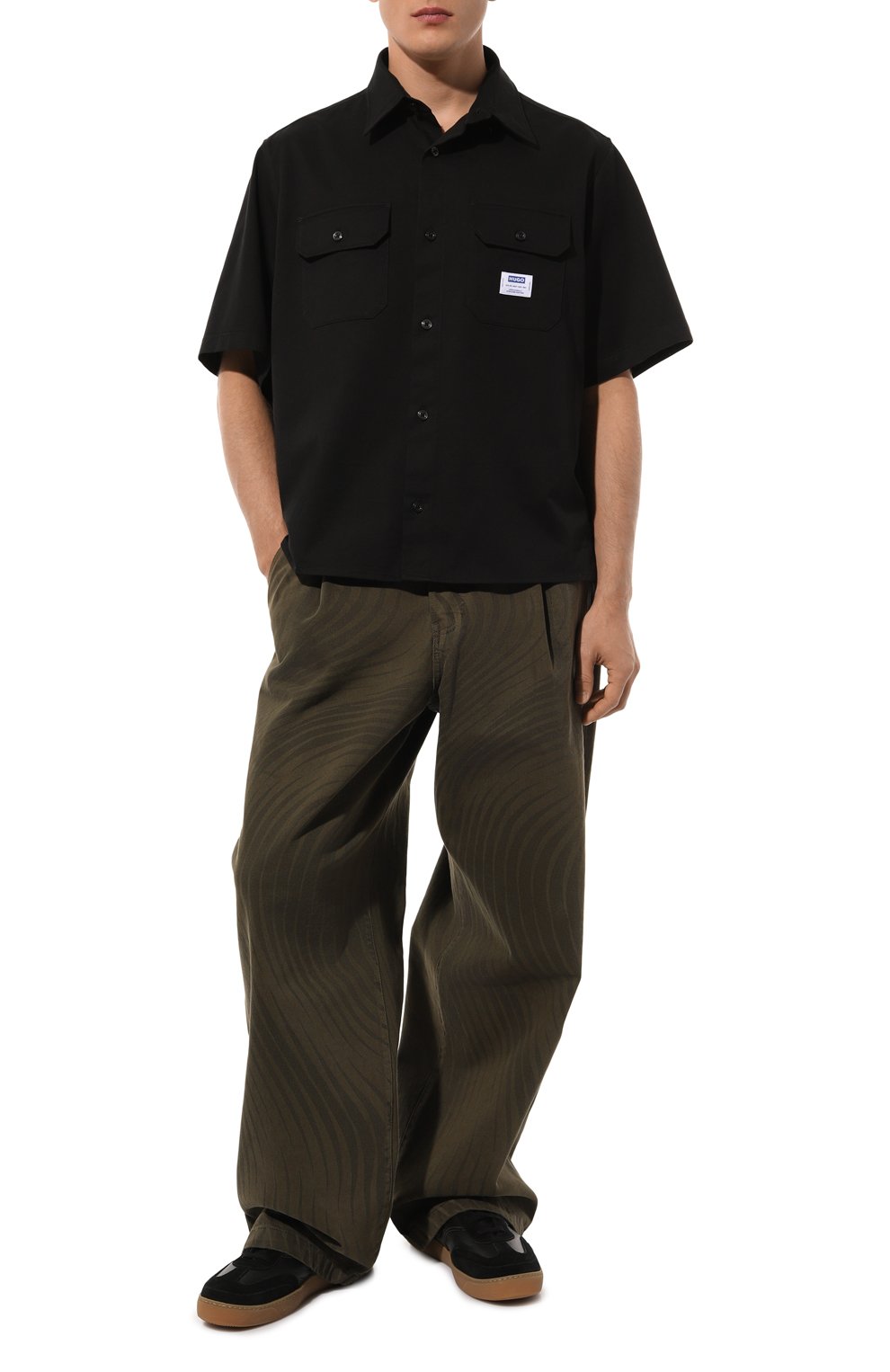 Хлопковая рубашка HUGO BLUE, арт. 50517871, фото 2