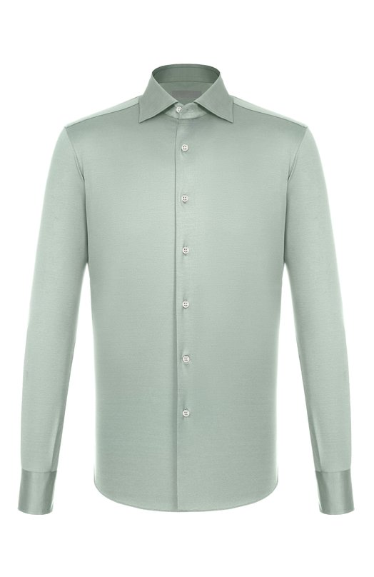 Хлопковая сорочка MVST SLIM/GABRIELLE/R0UND/1628-JERSEY (INTERL0CK) Зелёный SLIM/GABRIELLE/R0UND/1628-JERSEY (INTERL0CK)