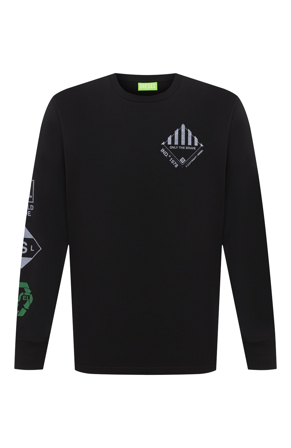 Хлопковый лонгслив DIESEL, арт. A00807/0GRAM, фото 1
