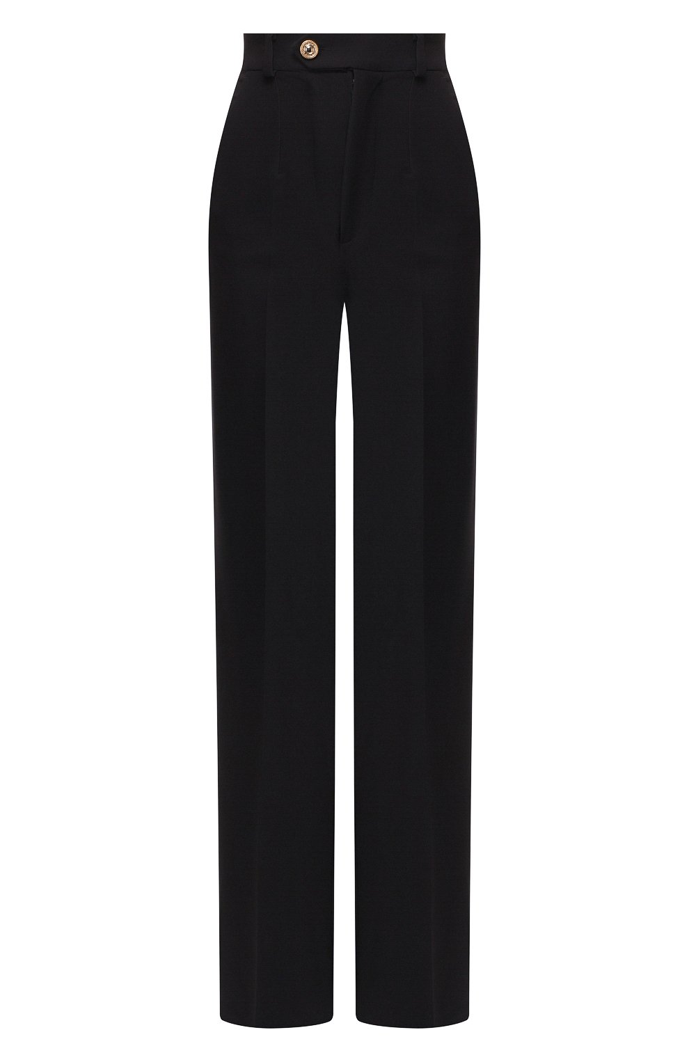 Брюки со стрелками VERSACE JEANS COUTURE черного цвета по цене 23150 руб., арт. A1HUA106-UDP106/13930, фото 1 Брюки со стрелками VERSACE JEANS COUTURE, арт. A1HUA106-UDP106/13930, фото 1