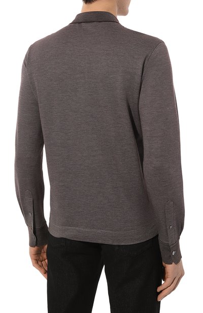 Поло из хлопка и шелка ZEGNA, арт. UC381A6/C748, фото 4