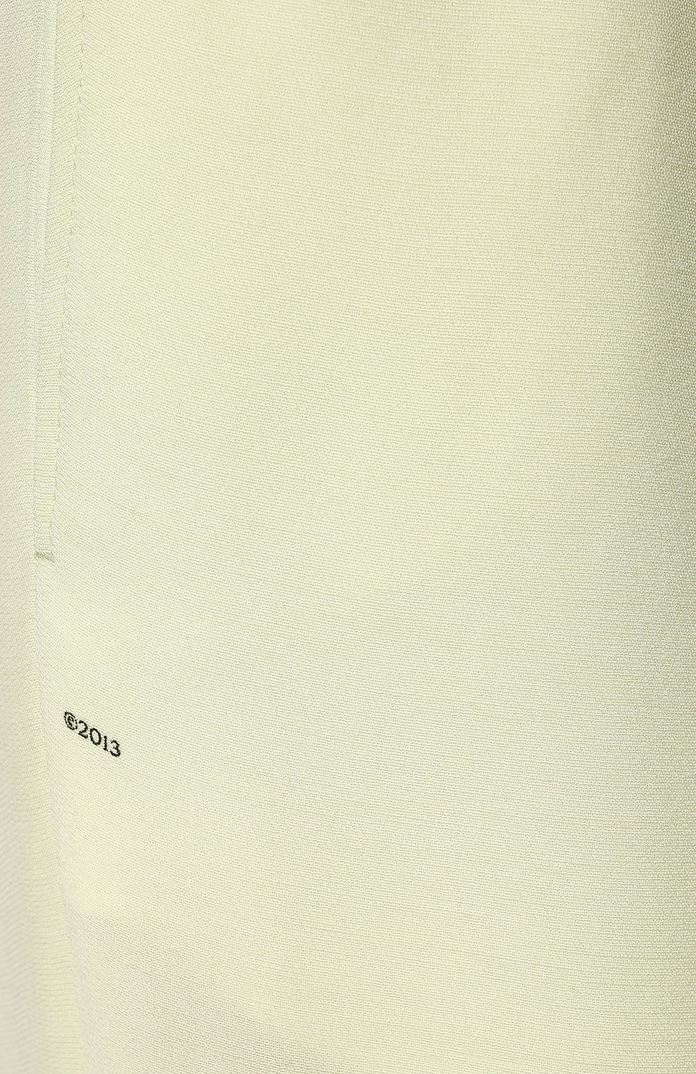 Брюки из вискозы OFF-WHITE светло-зеленого цвета по цене 64750 руб., арт. 0WCA125S21FAB004, фото 5 Брюки из вискозы OFF-WHITE, арт. 0WCA125S21FAB004, фото 5