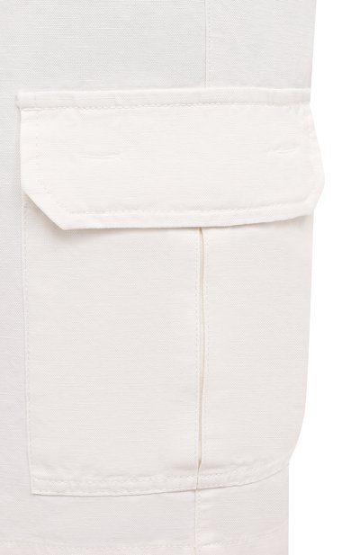Шорты из хлопка и льна LORO PIANA, арт. FAL6339, фото 5