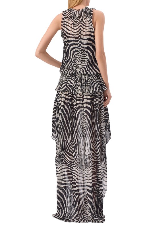 Платье из вискозы Blumarine 2A767A Чёрно-белый  2A767A Фото 3