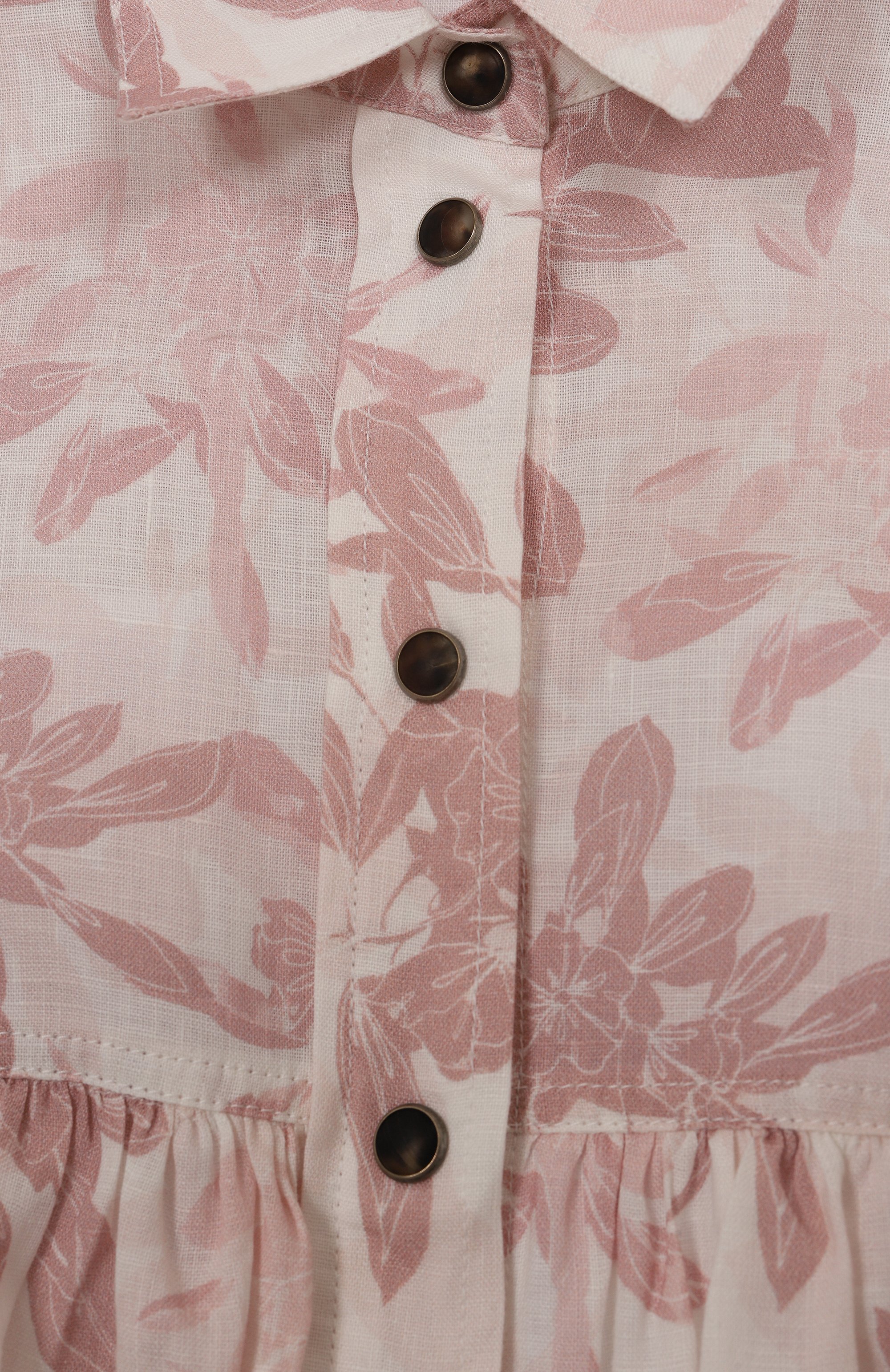 Льняное платье BRUNELLO CUCINELLI розового цвета по цене 89500 руб., арт. B633SA403B, фото 3 Льняное платье BRUNELLO CUCINELLI, арт. B633SA403B, фото 3