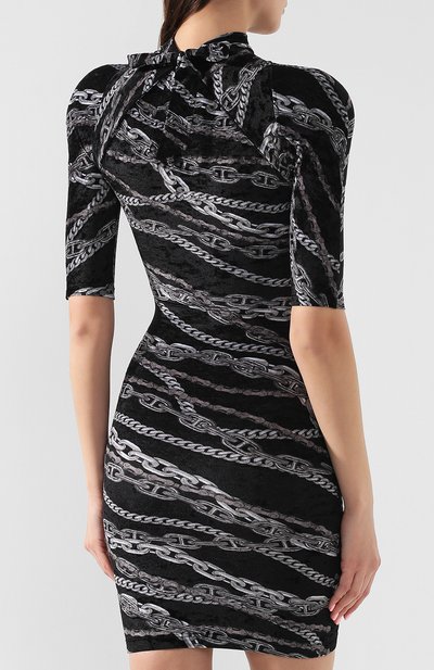 Бархатное платье BALENCIAGA, арт. 571102/TEL74, фото 4