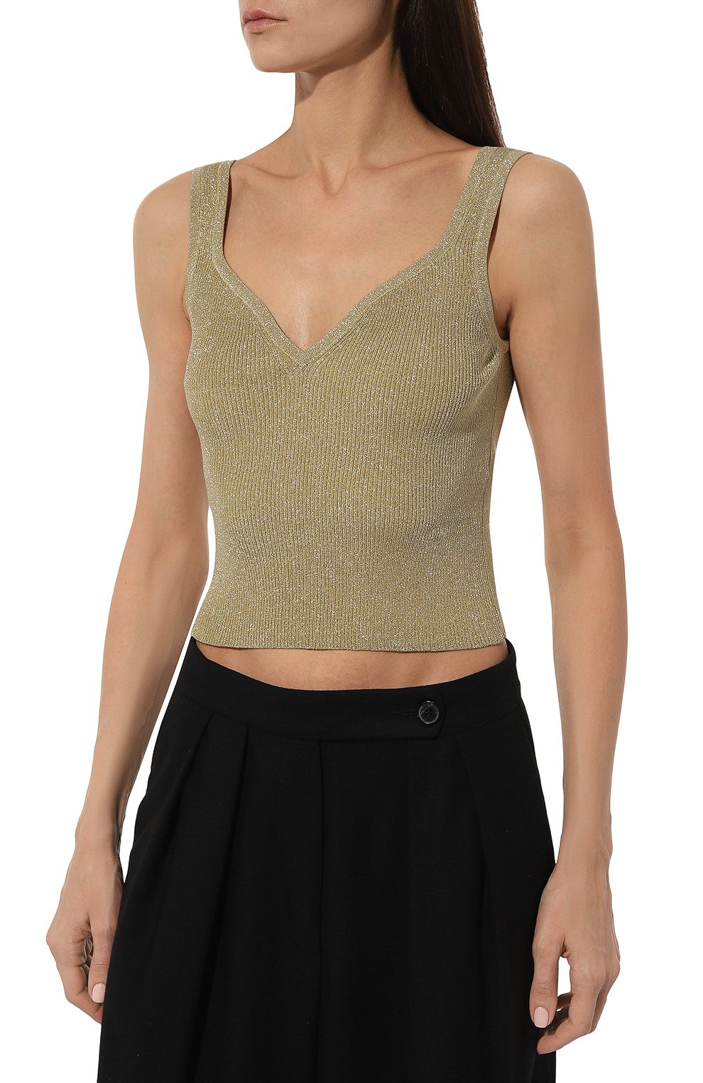 Топ NINA RICCI золотого цвета по цене 47900 руб., арт. 24PMPU013, фото 3 Топ NINA RICCI, арт. 24PMPU013, фото 3