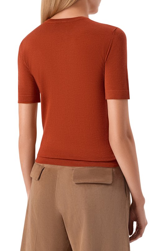 Пуловер из кашемира и шелка MVST M26.CSW.K418/JAIPUR Коричневый  M26.CSW.K418/JAIPUR Фото 4