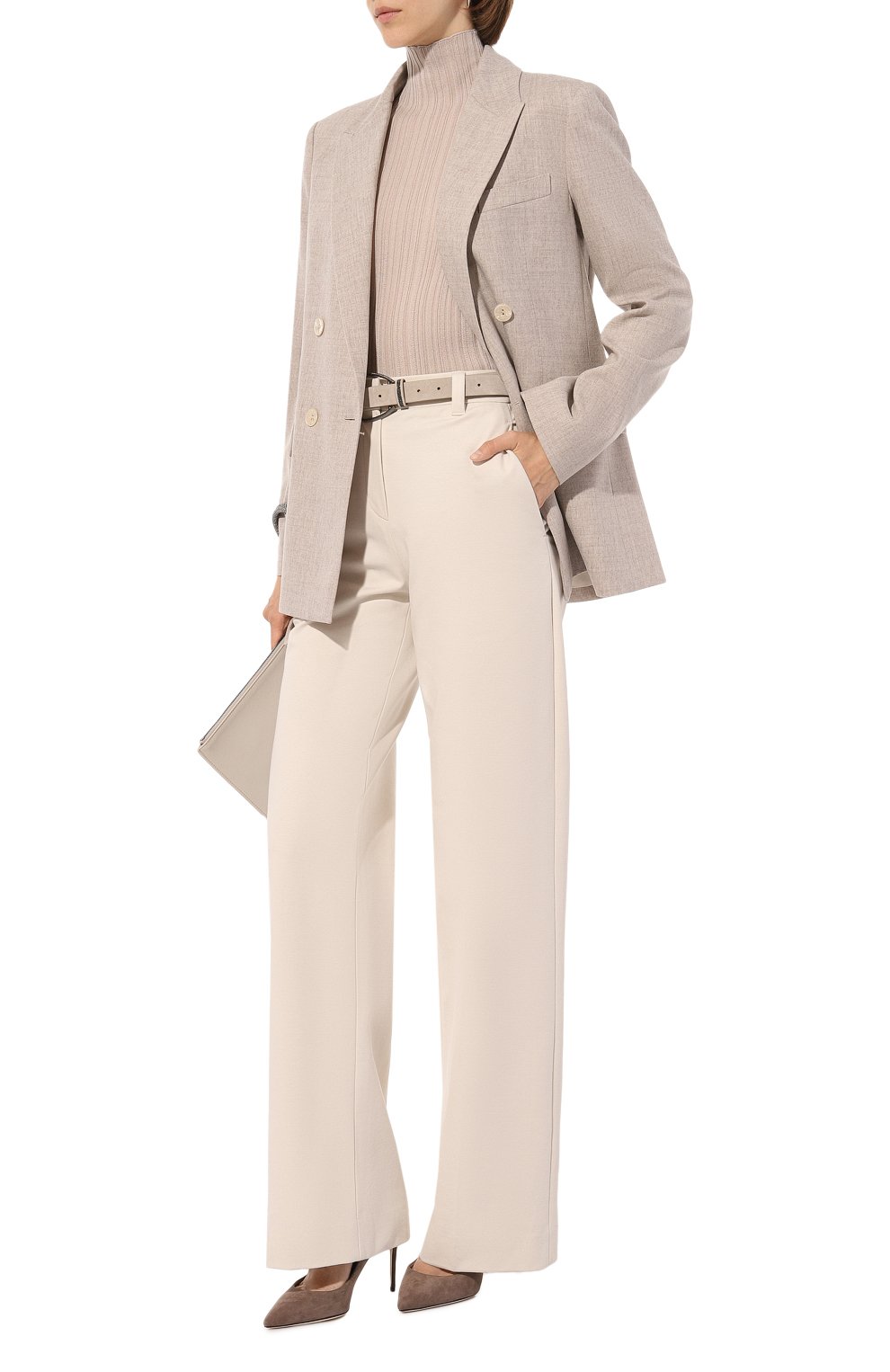 Жакет из шерсти и кашемира AGNONA светло-бежевого цвета по цене 294500 руб., арт. TX0803E/UW035E, фото 2 Жакет из шерсти и кашемира AGNONA, арт. TX0803E/UW035E, фото 2