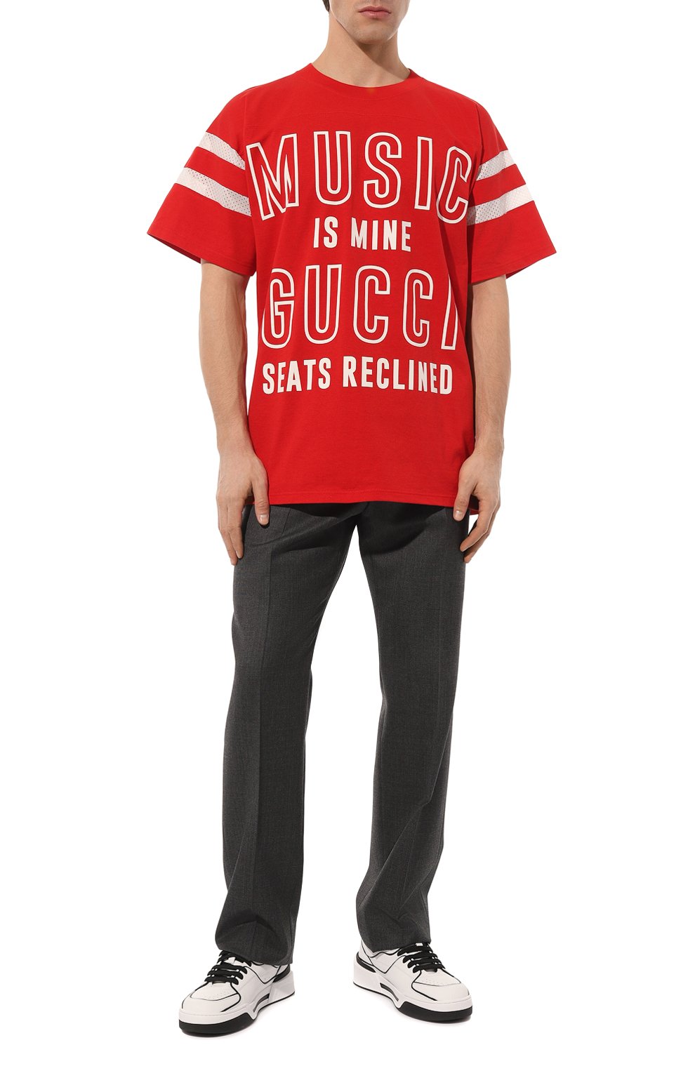 Хлопковая футболка GUCCI, арт. 655459 XJDXN, фото 2