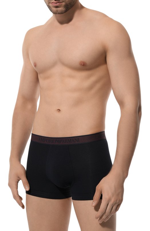 Комплект из трех боксеров Emporio Armani 111357/4F717 Синий  111357/4F717 Фото 2