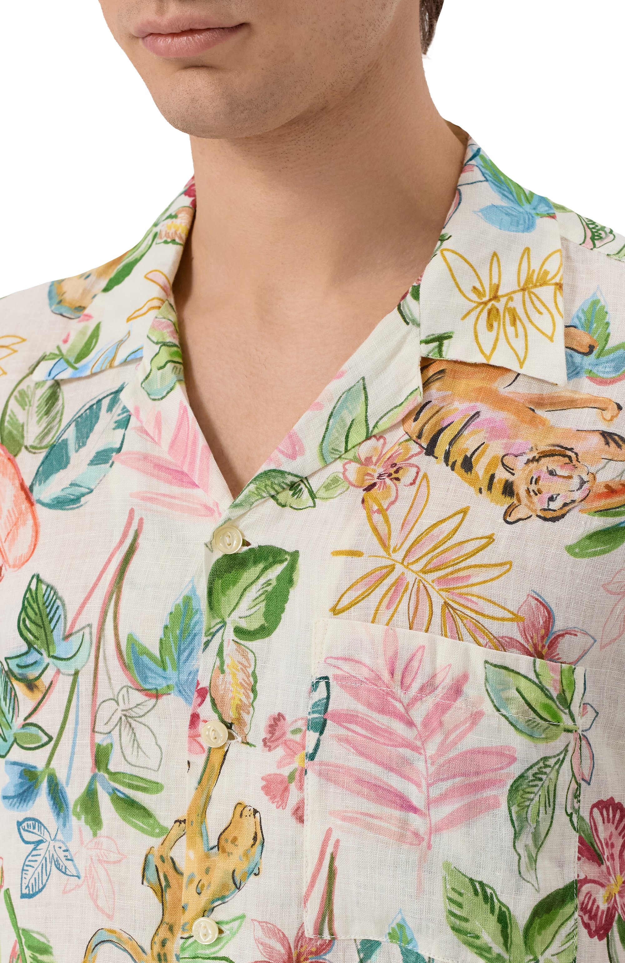 Льняная рубашка 120% LINO, арт. 33ALIM19L3/G472/100, фото 5