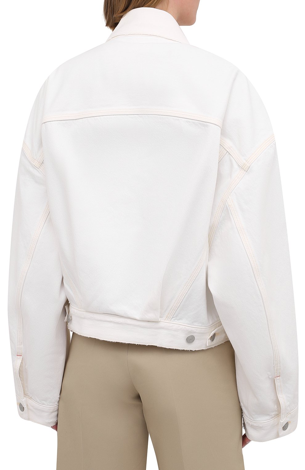 Джинсовая куртка ACNE STUDIOS белого цвета по цене 42550 руб., арт. A90354, фото 4 Джинсовая куртка ACNE STUDIOS, арт. A90354, фото 4