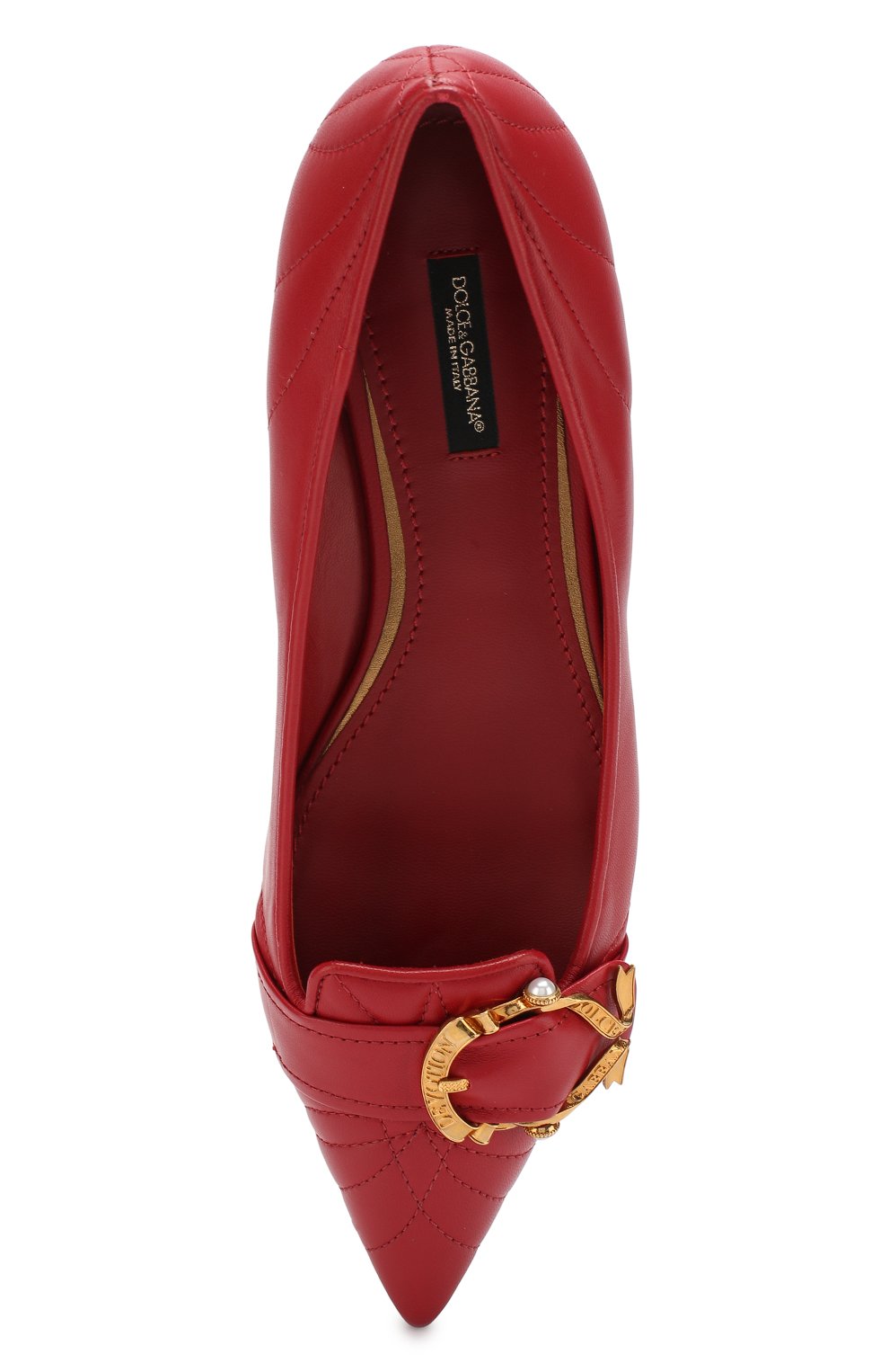Кожаные балетки devotion с пряжкой DOLCE & GABBANA, арт. CB1000/AZ197, фото 5