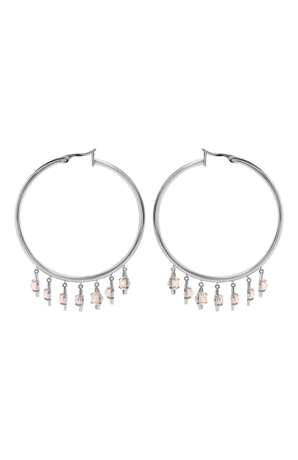 Серьги-кольца с розовым кварцем MOONKA, арт. tr-kon-qrz, фото 3