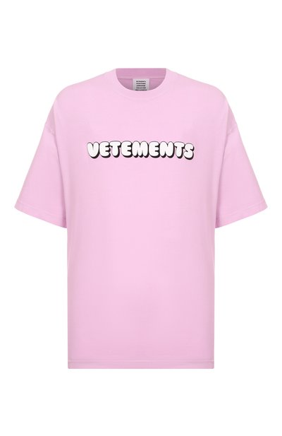 Хлопковая фу тболка VETEMENTS, арт. UE64TR220P