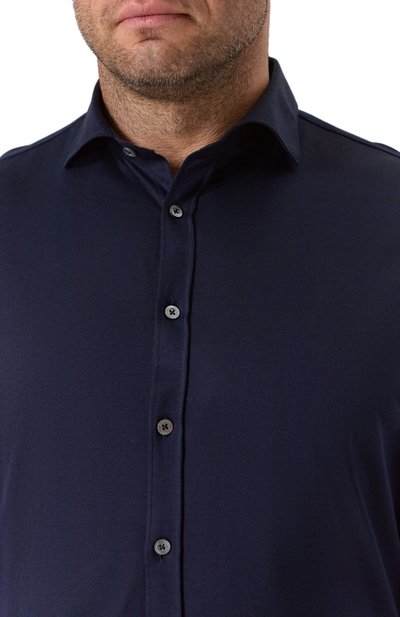 Рубашка из хлопка и лиоцелла CANALI, арт. CSL70B1B/GN03485, фото 5