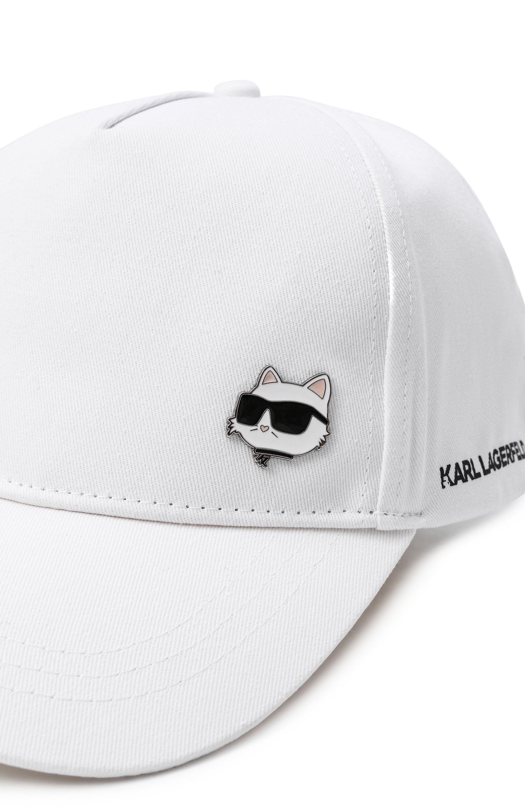 Хлопковая бейсболка KARL LAGERFELD KIDS, арт. Z31196, фото 3