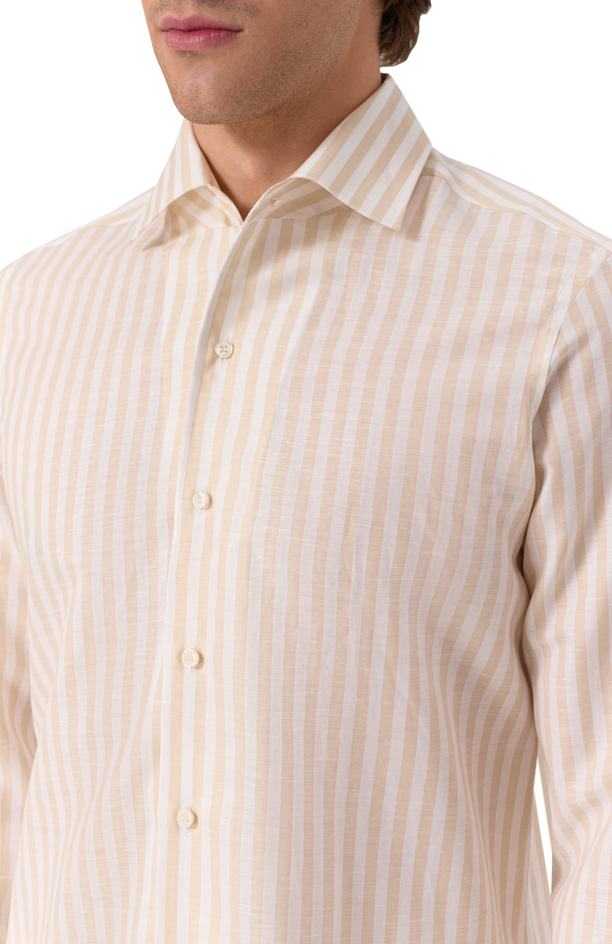 Рубашка из хлопка и льна MVST, арт. M0RBIDA/R0BERT0/R0UND/300-C0TT0N/LINEN, фото 5