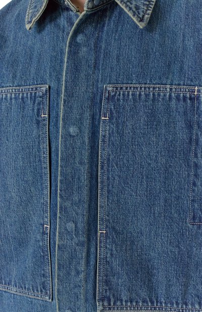 Джинсовая рубашка JIL SANDER синего цвета по цене 163000 руб., арт. J47DL0168-J45291, фото 5 Джинсовая рубашка JIL SANDER, арт. J47DL0168-J45291, фото 5