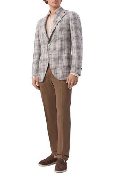 Рубашка из хлопка и льна ALESSANDRO GHERARDI, арт. D0UBLE/7670, фото 2