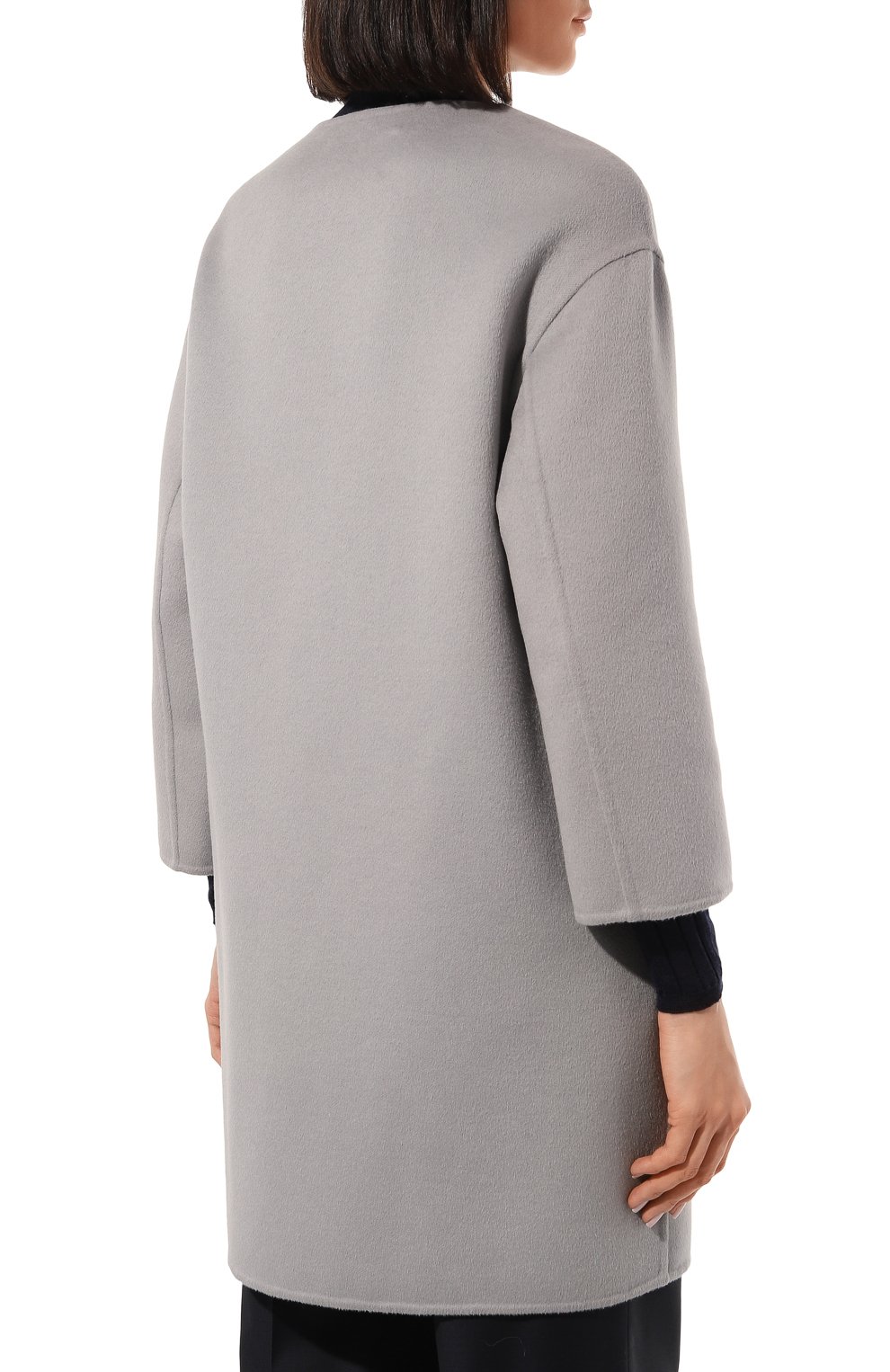 Шерстяное пальто PRADA серого цвета по цене 375000 руб., арт. P6734-03H-F0846-122, фото 4 Шерстяное пальто PRADA, арт. P6734-03H-F0846-122, фото 4