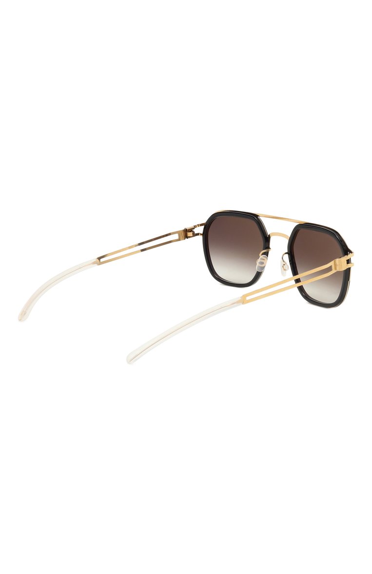 Женские солнцезащитные очки MYKITA черного цвета, арт. LEELAND/768 | Фото 4 (Тип очков: С/з; Нос: Не проставлено; Региональные ограничения белый список (Axapta Mercury): Не проставлено; Материал: Пластик, Металл; Кросс-КТ: С/з-мужское; Очки форма: Авиаторы; Оптика Гендер: оптика-мужское)