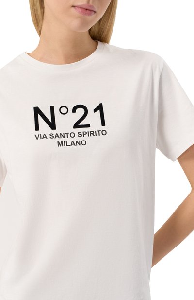 Хлопковая футболка N21, арт. F051/6328, фото 4