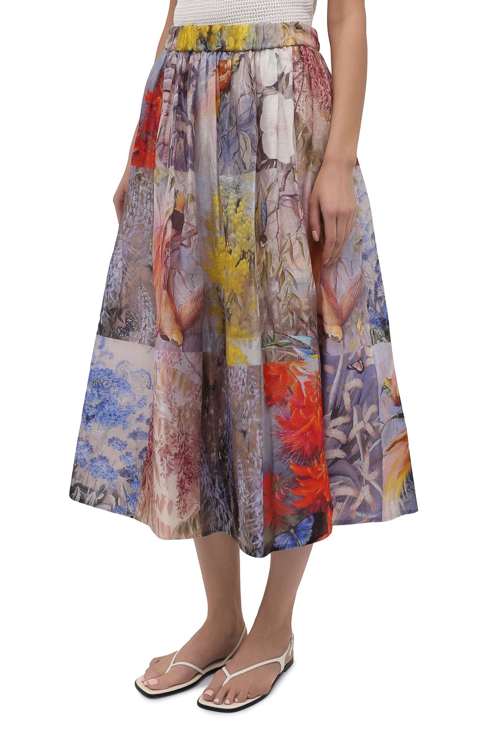 Юбка изо льна и шелка ZIMMERMANN, арт. 1342SB0T, фото 3