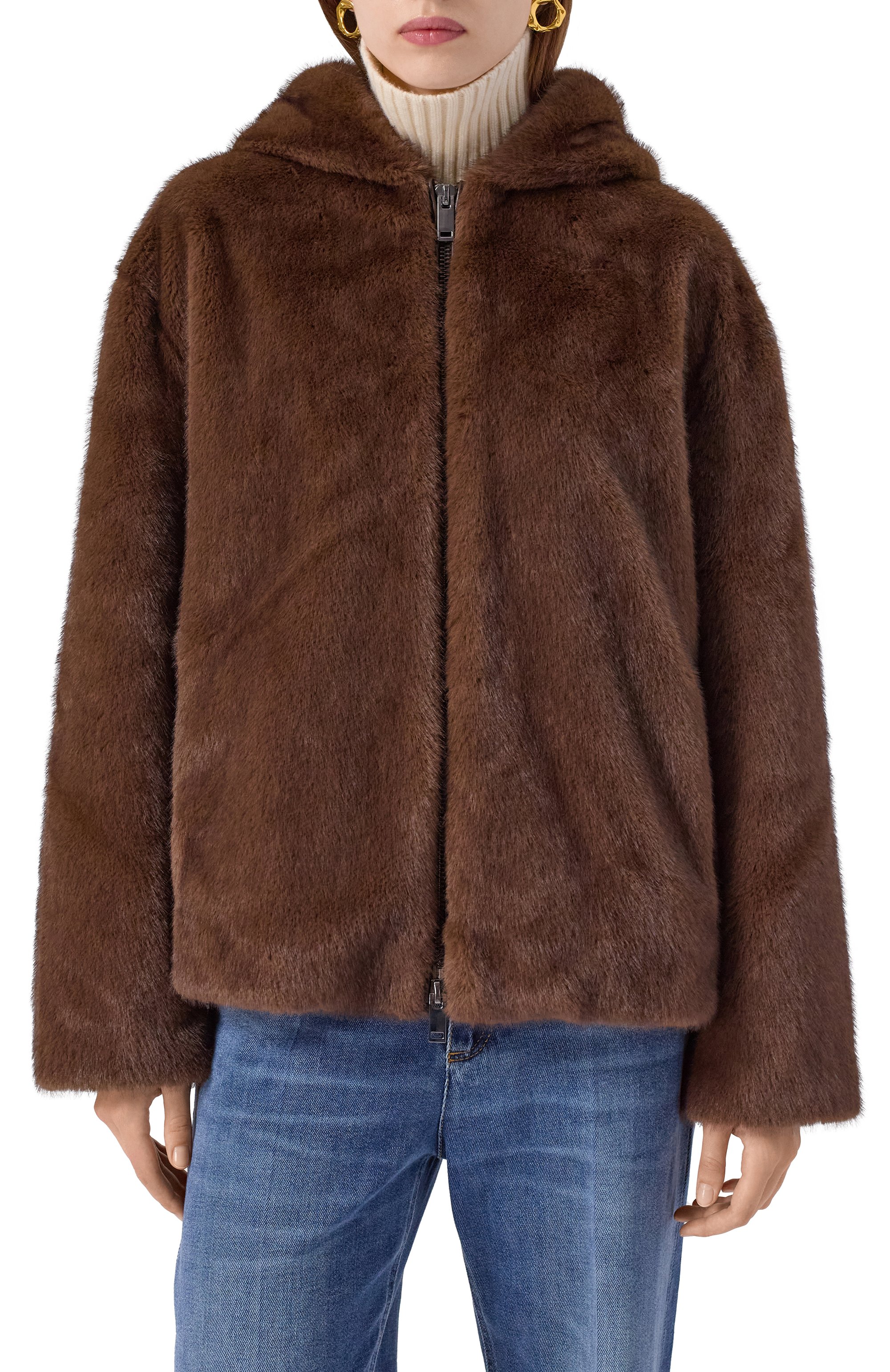 Шуба из экомеха P.A.R.O.S.H., арт. PULSE-D431727, фото 3