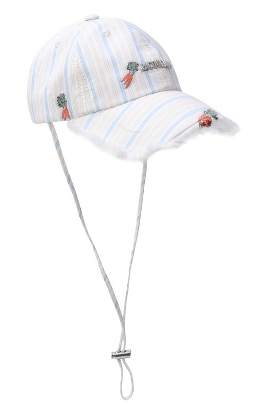 Хлопковая бейсболка Jacquemus 26EACU00452/AW00748 Белый 26EACU00452/AW00748