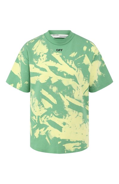 Женская хлопковая футболка OFF-WHITE, арт. 0WAA068F19F870524110