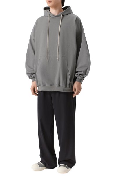 Хлопковое худи RICK OWENS, арт. RU01F2288/BA, фото 2
