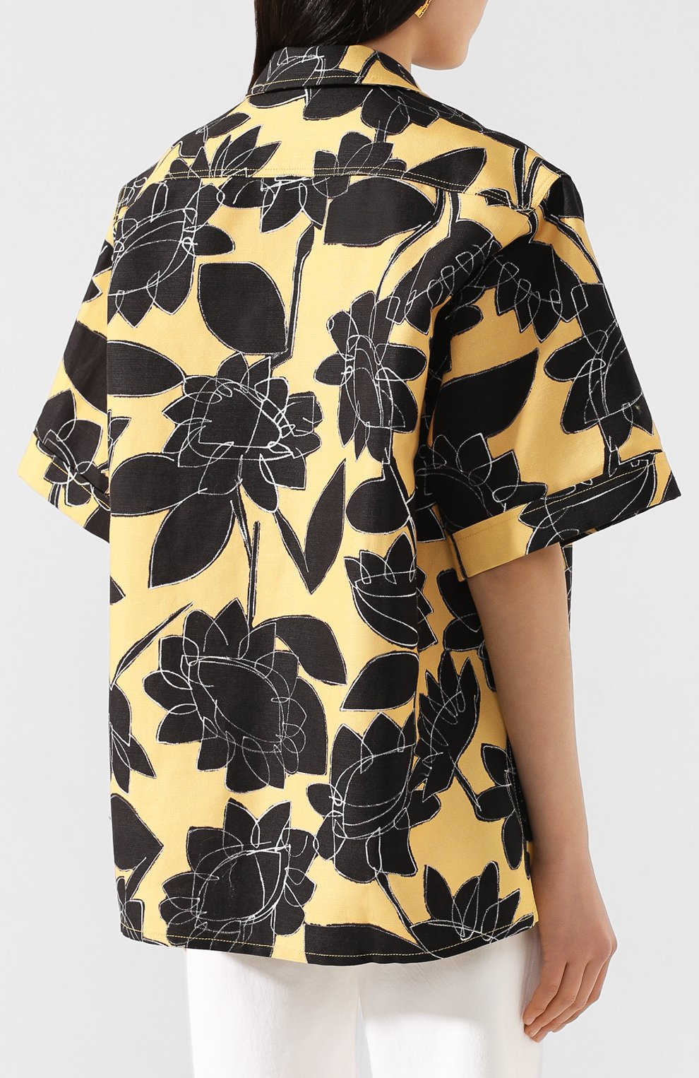 Рубашка из смеси льна и хлопка JACQUEMUS, арт. 201SH01/0727F, фото 4