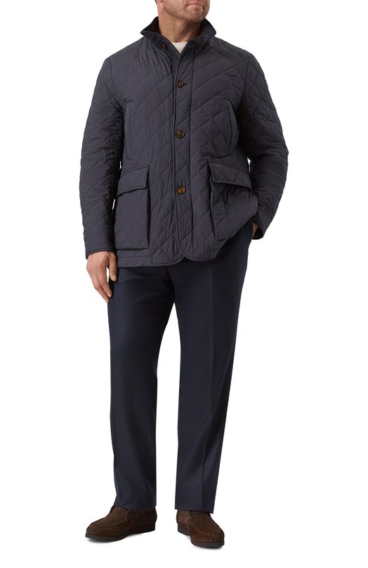 Шерстяные брюки Stefano Ricci M1T022L003/W610 Синий  M1T022L003/W610 Фото 2