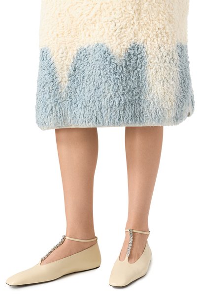 Кожаные балетки JIL SANDER, арт. J15WZ0021/P4864, фото 3
