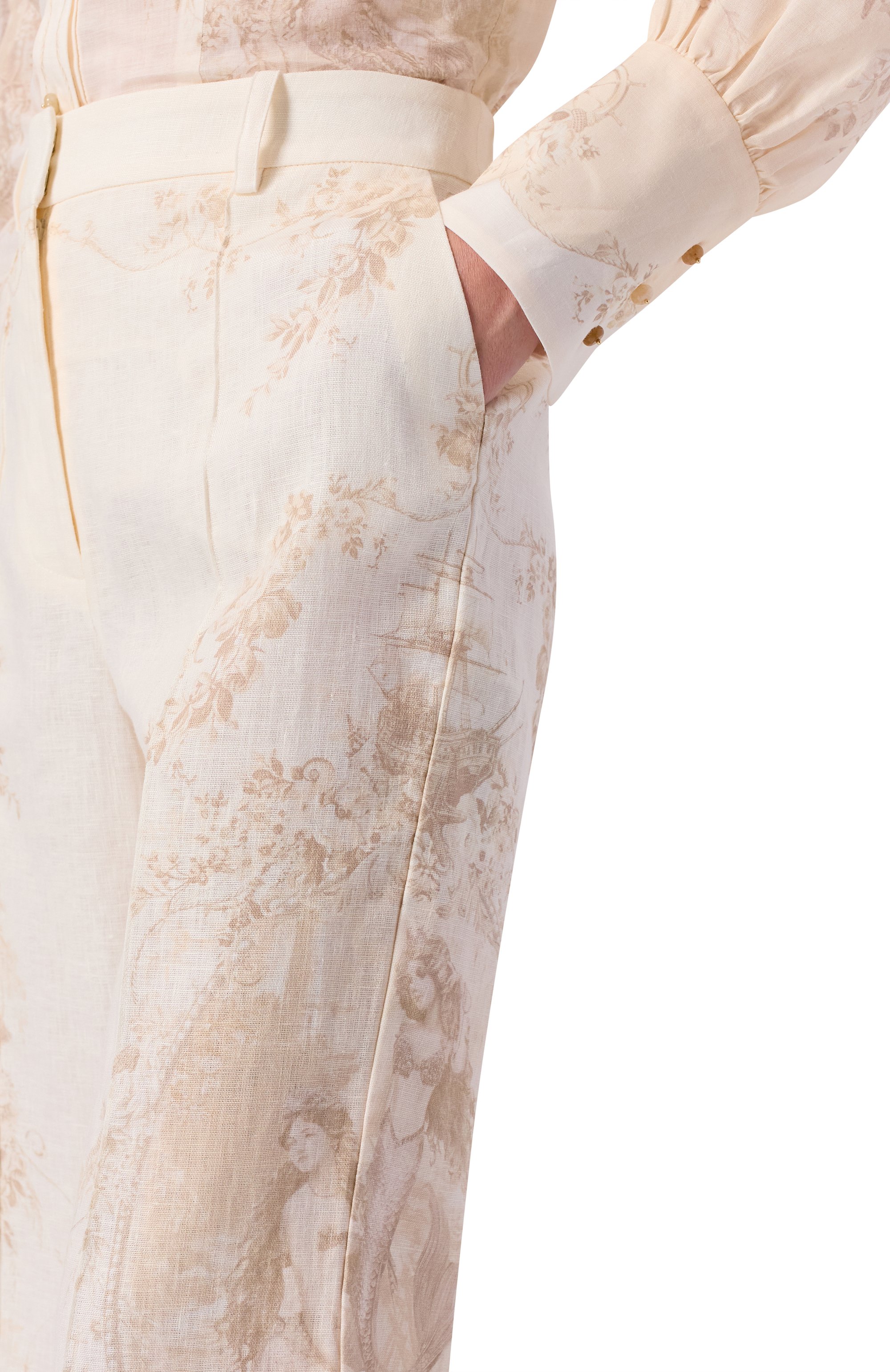 Льняные брюки ZIMMERMANN, арт. 4068PC26R, фото 5