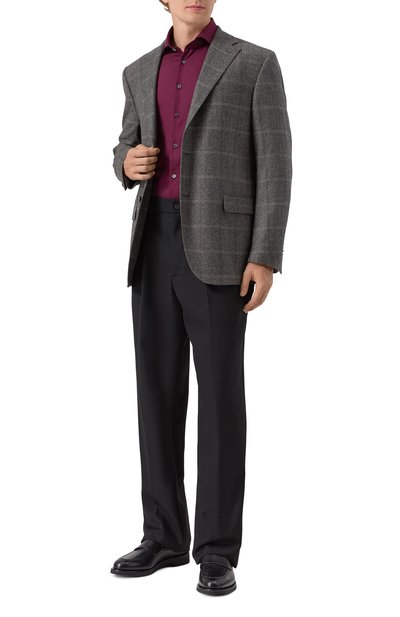 Сорочка из хлопка и вискозы CORNELIANI, арт. 26P002-2611300, фото 2