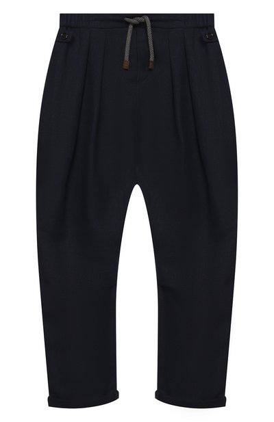 Костюм из льна и шерсти BRUNELLO CUCINELLI темно-синего цвета по цене 126500 руб., арт. BH422A102B, фото 5 Костюм из льна и шерсти BRUNELLO CUCINELLI, арт. BH422A102B, фото 5