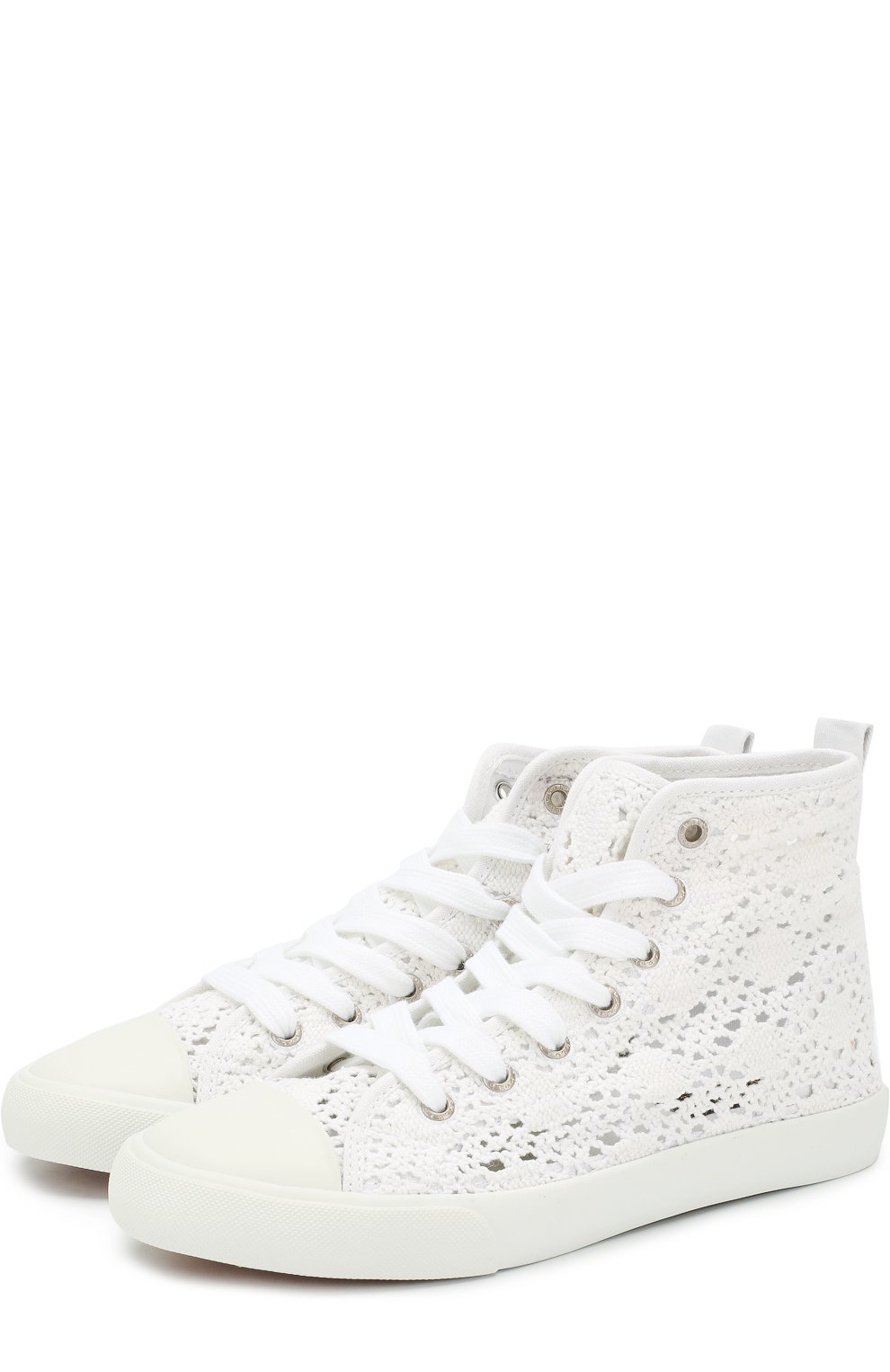 Высокие кружевные кеды POLO RALPH LAUREN, арт. HAMPTYN HI/CHIL, фото 1