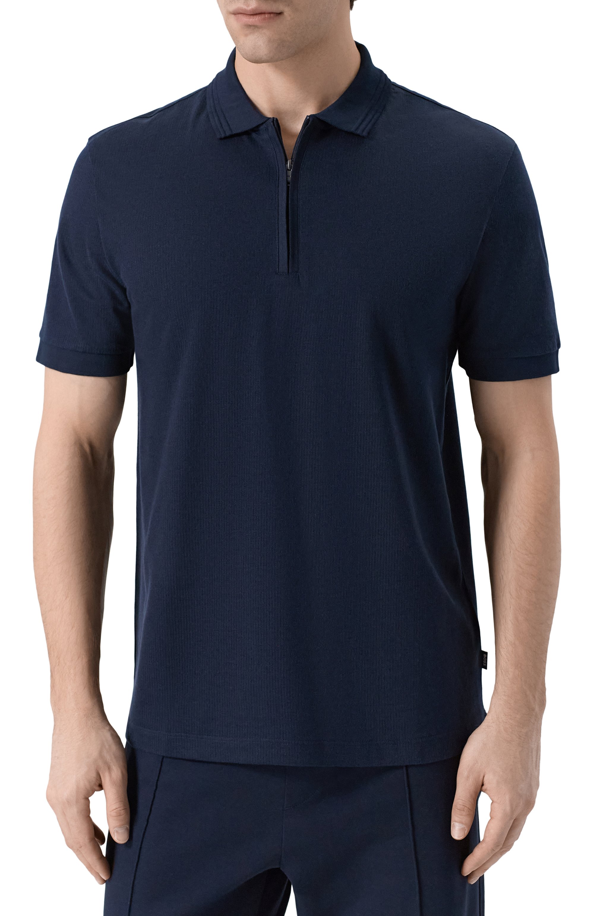 Поло из хлопка и лиоцелла BOSS, арт. 50554614, фото 3