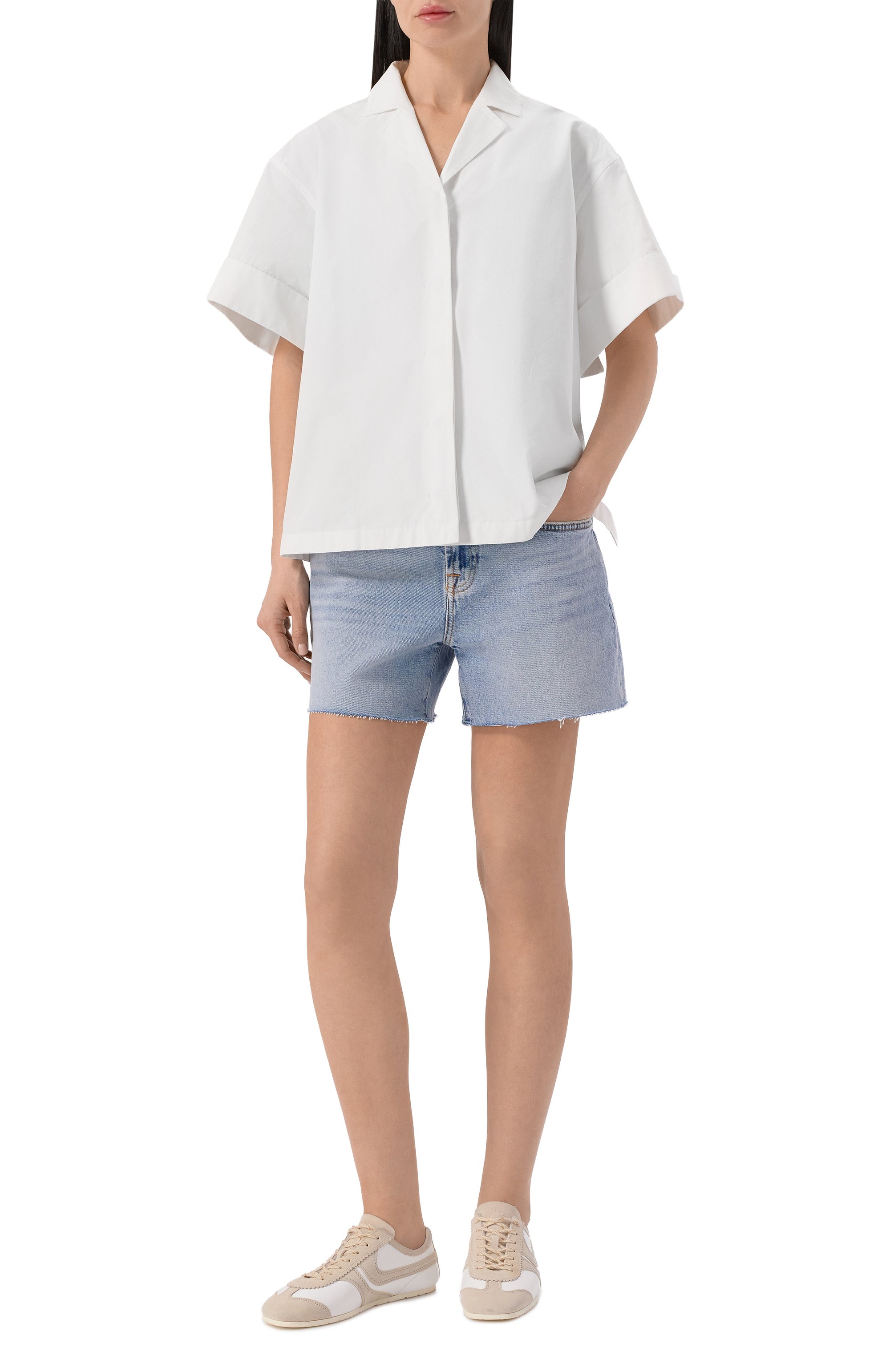 Джинсовые шорты monroe 7 FOR ALL MANKIND, арт. 7U900C10-0D1, фото 2