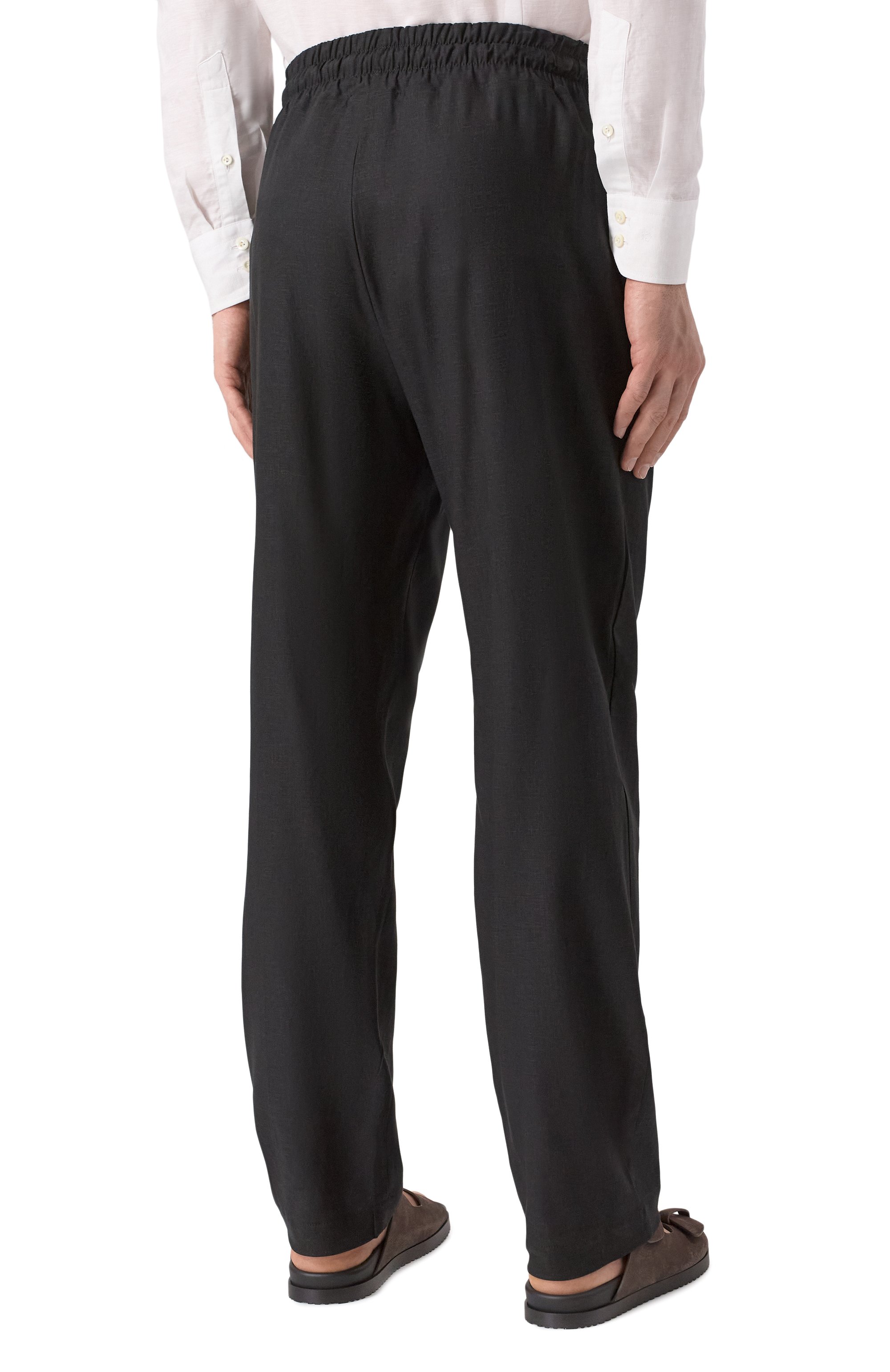 Брюки изо льна и вискозы HINNOMINATE, арт. HMABM01349, фото 4