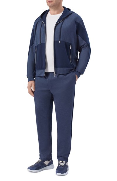 Брюки из хлопка и шелка CORTIGIANI, арт. 4AF621, фото 2