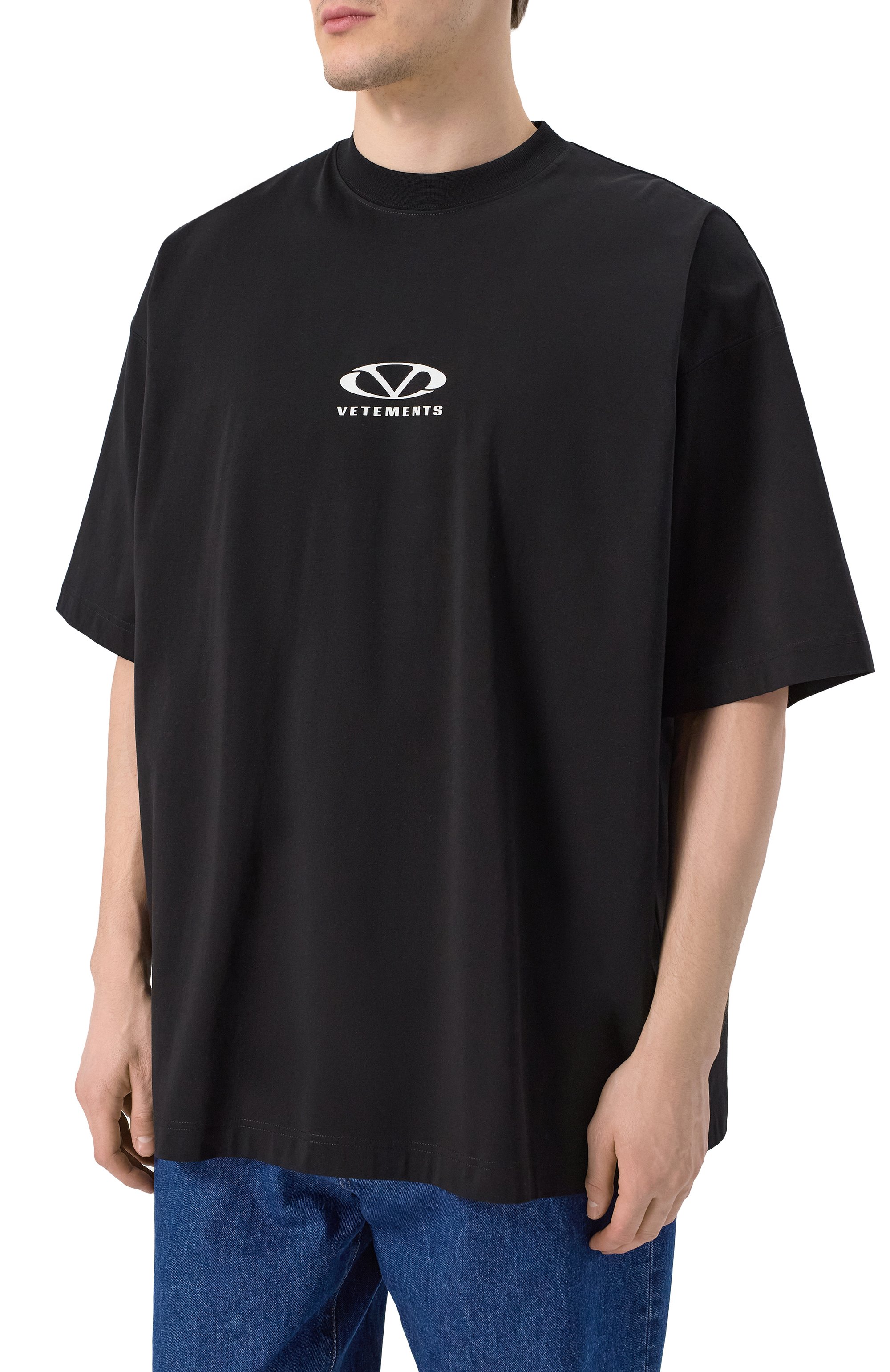 Хлопковая футболка VETEMENTS, арт. UA66TR605BW, фото 7