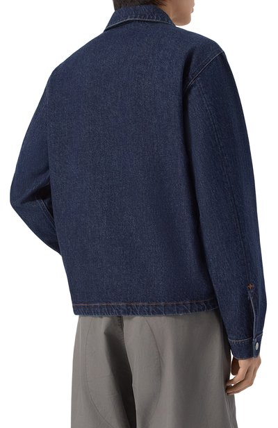 Джинсовая куртка STONE ISLAND синего цвета по цене 87500 руб., арт. KSS15Q100027/S00J7, фото 4 Джинсовая куртка STONE ISLAND, арт. KSS15Q100027/S00J7, фото 4