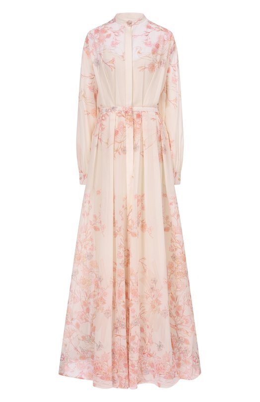 Хлопковое платье Zuhair Murad RDR26381/PAC0002 Кремовый RDR26381/PAC0002