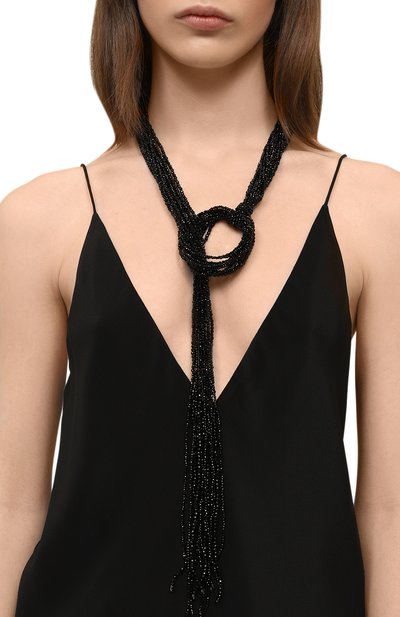 Колье VIEN черного цвета по цене 79900 руб., арт. 2223-59-BLACK, фото 2 Колье VIEN, арт. 2223-59-BLACK, фото 2